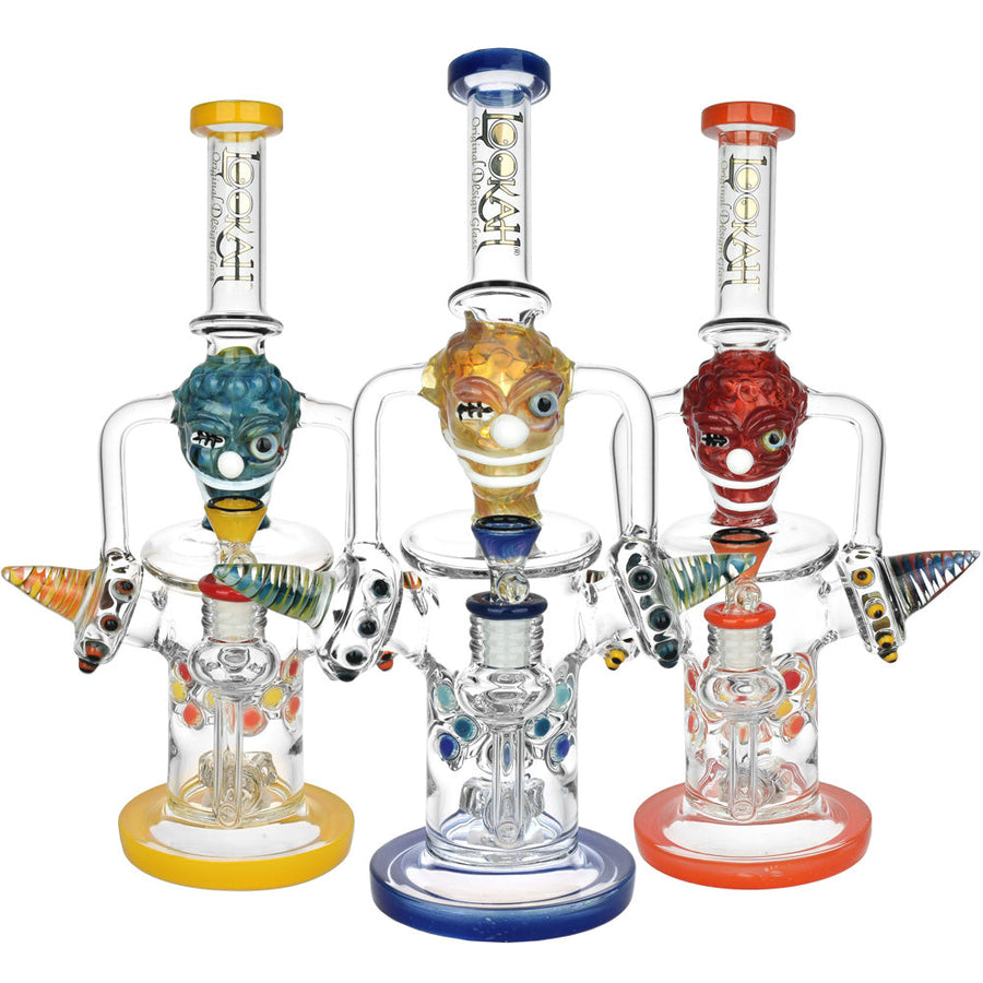 Lookah Crazy Clown Recycler Water Pipe - 13" / 14mm F - Headshop.com