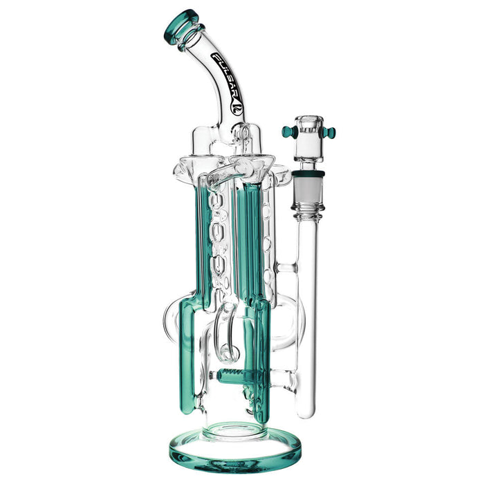 Pulsar Space Station Recycler Water Pipe-13.5"/14mm F/Clrs Vary - Headshop.com