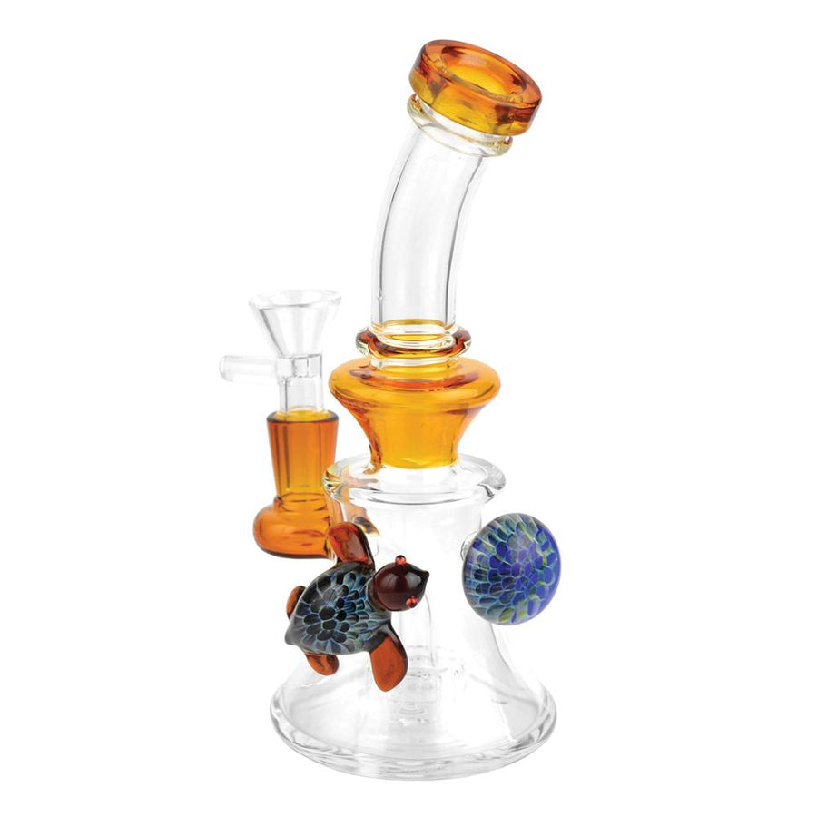 Worked Turtle Glass Bong - Headshop.com