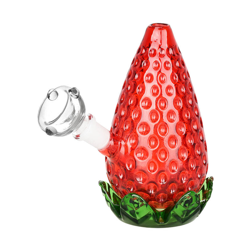 Strawberry Glass Bubbler - 4.25" / 10mm F - Headshop.com