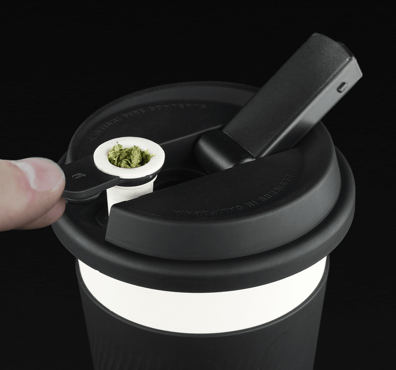 Puffco Cupsy Coffee Cup Water Pipe - 5" / Black - Headshop.com