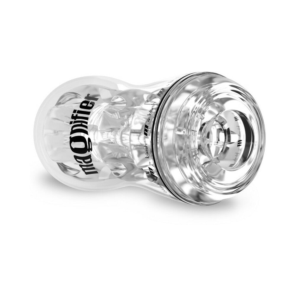 M for Men Soft + Wet Magnifier Self-Lubricating See-Through Stroker Clear - Headshop.com