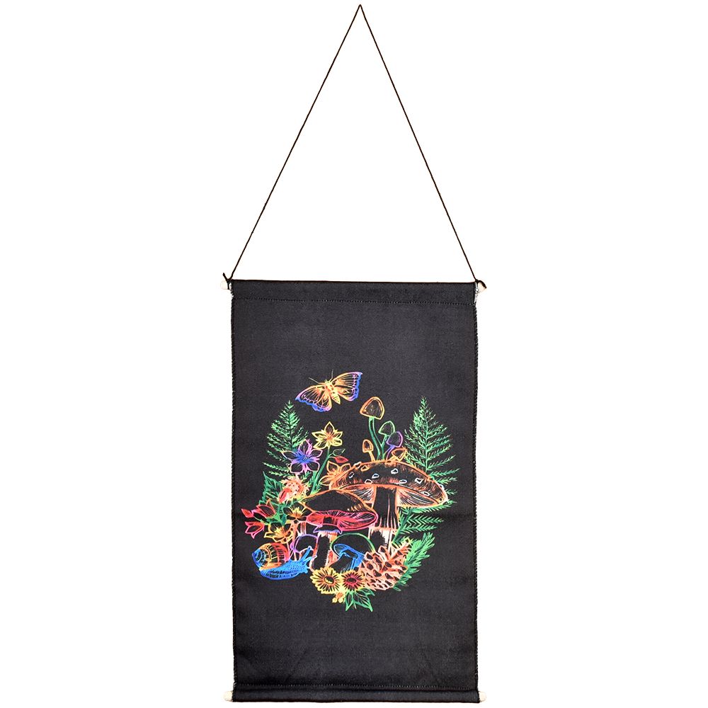 Threadheads Cosmic Mushroom Wall Hanging - 18" x 11" - Headshop.com