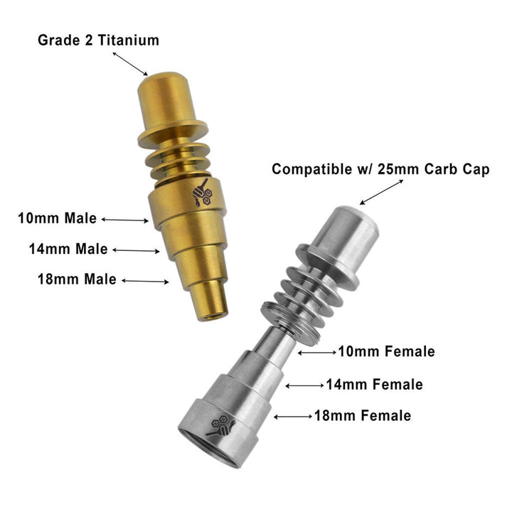 TITANIUM 6 IN 1 SKILLET ENAIL DAB NAIL - Headshop.com