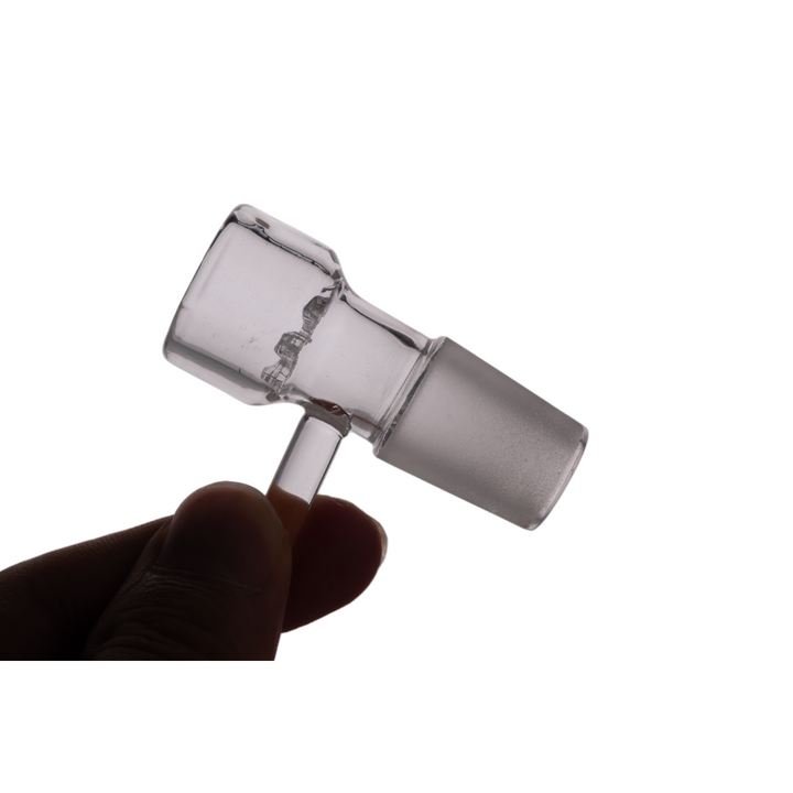 18mm Male Joint Clear Bowl w/ Handle & Filter - Headshop.com