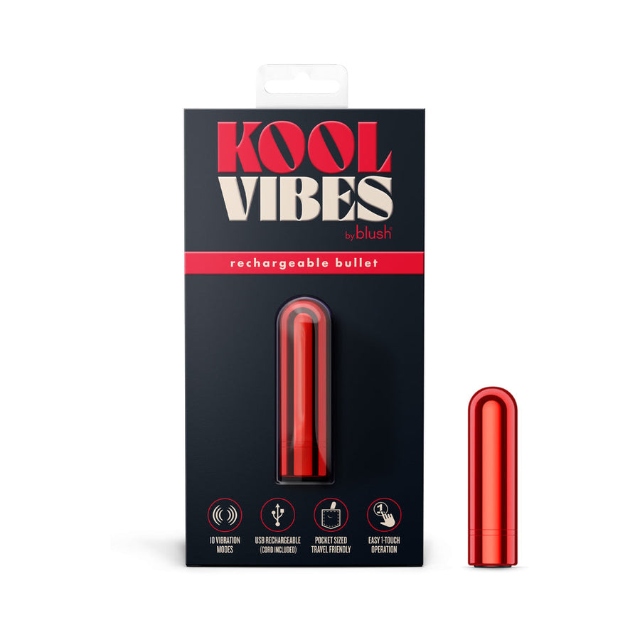 Kool Vibes Rechargeable Mini Bullet Cherry - Headshop.com