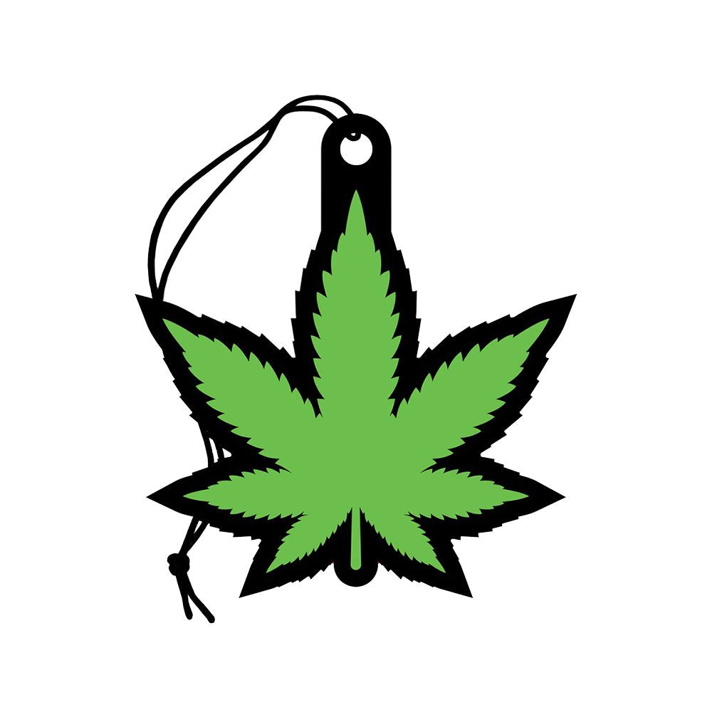 Wood Rocket Car Air Freshener - Green Hemp Leaf / Forest Scent - Headshop.com