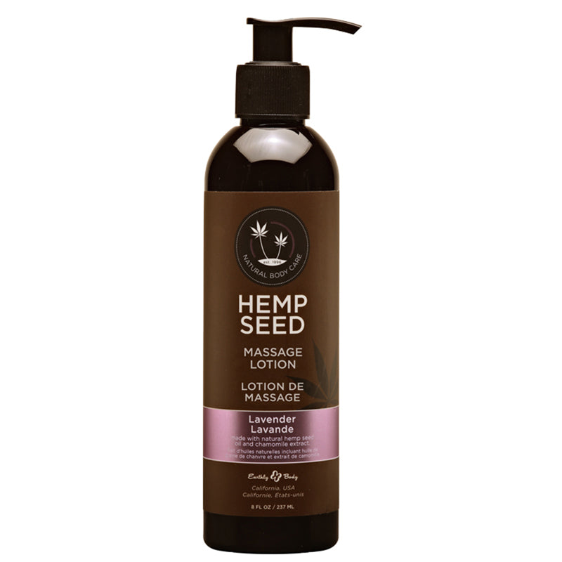 Earthly Body Massage Lotion Lavender 8oz - Headshop.com