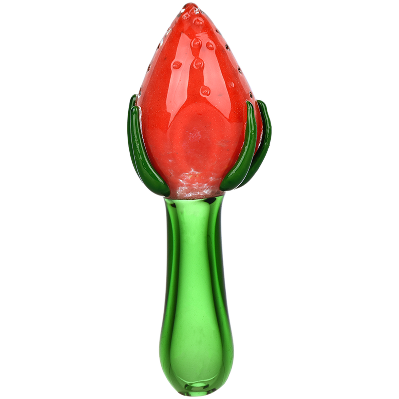 Strawberry Remedy Glass Hand Pipe - 5"