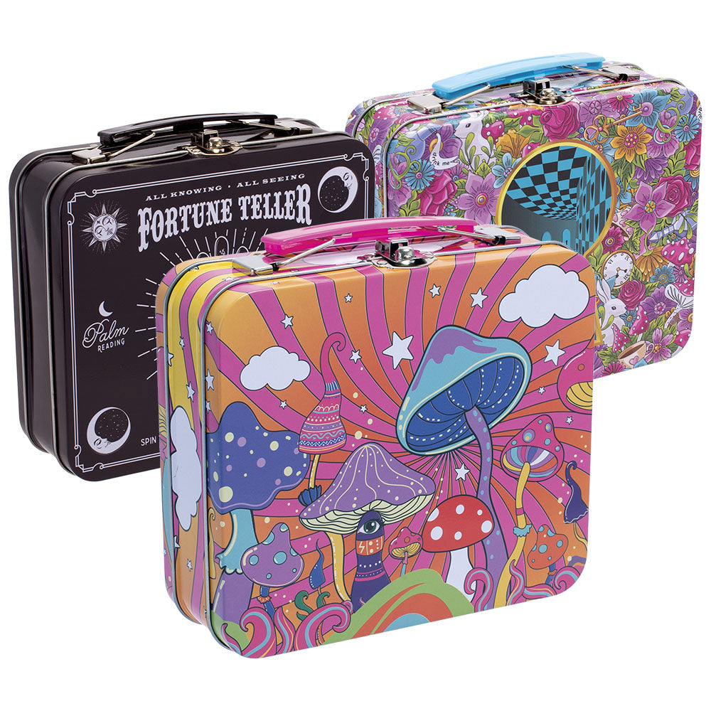 Fujima Handled Tin Stash Box | 6.5" - Headshop.com