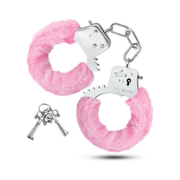 Temptasia Adjustable Faux Fur Cuffs Pink - Headshop.com