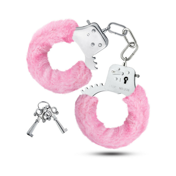 Temptasia Adjustable Faux Fur Cuffs Pink - Headshop.com