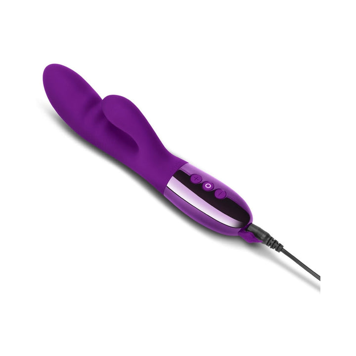 Le Wand Blend Rechargeable Double-Motor Silicone Rabbit Vibrator Dark Cherry - Headshop.com
