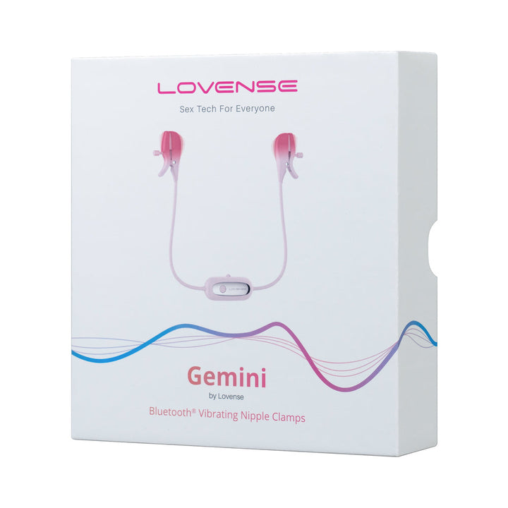 Lovense Gemini Bluetooth Rechargeable Vibrating Nipple Clamps - Headshop.com