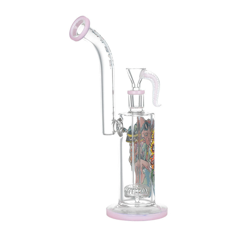 Pulsar Chill Cat Artist Series Rig-Style Water Pipe - 10.5" / 14mm F - Headshop.com