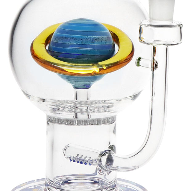 Pulsar Rings of Saturn Bubble Base Glass Water Pipe - 12.75" / 14mm F - Headshop.com