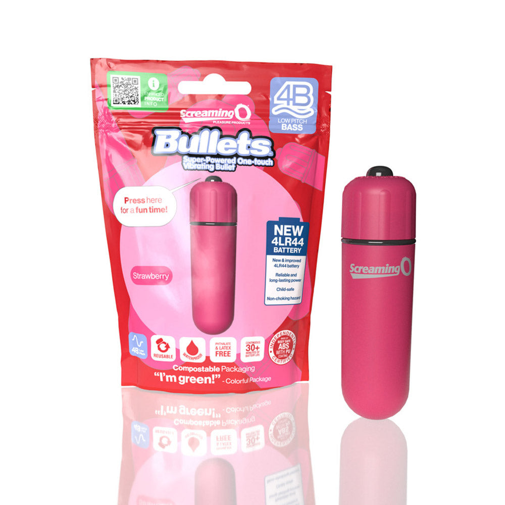 Screaming O 4B Bullet Vibrator Strawberry - Headshop.com
