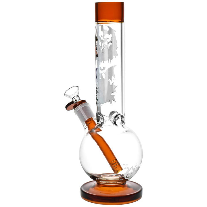 Pulsar Halloween Round Ball Glass Water Pipe - 11.75" / 14mm F - Headshop.com