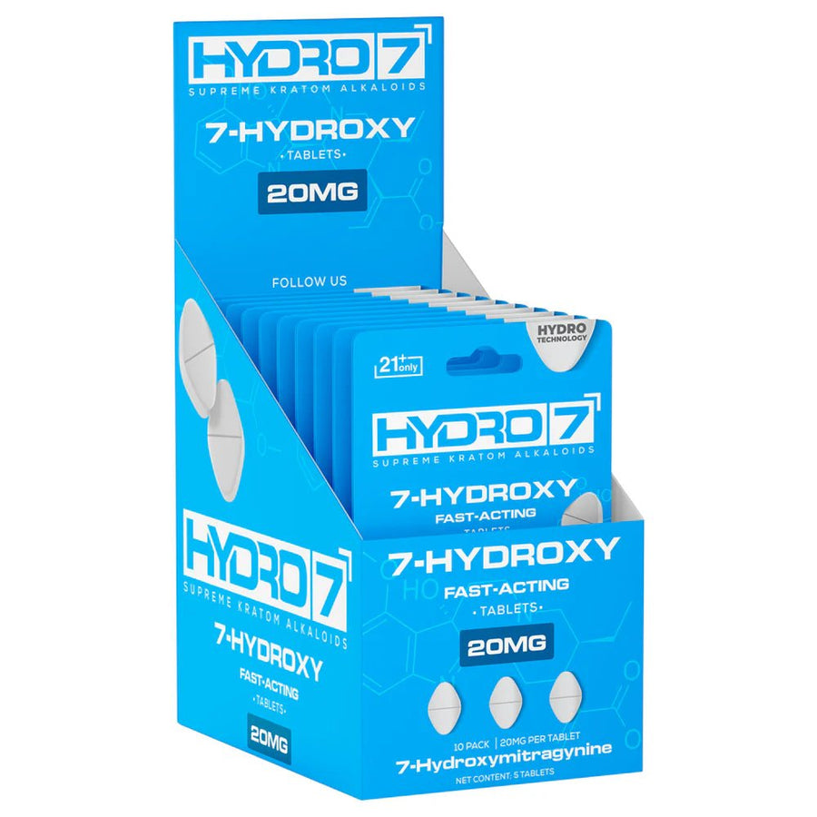 Hydro 7 - 7-Hydroxy Kratom Pills - 20MG/5CT - Headshop.com