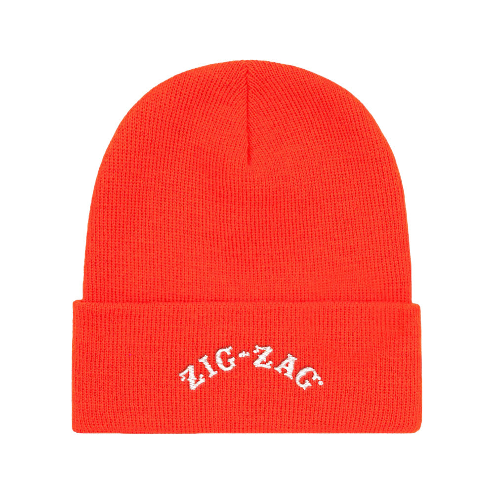 Zig Zag Embroidered Logo Beanie Cap - Headshop.com