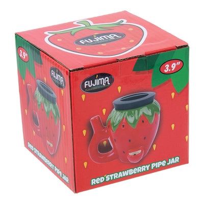 Fujima Strawberry Pipe Jar - 3.9" - Headshop.com