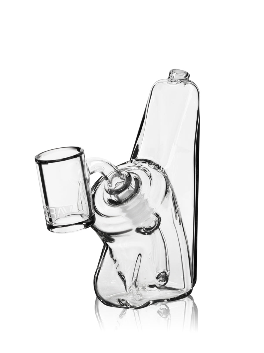 GRAV® Wedge Bubbler Rig - Clear - Headshop.com
