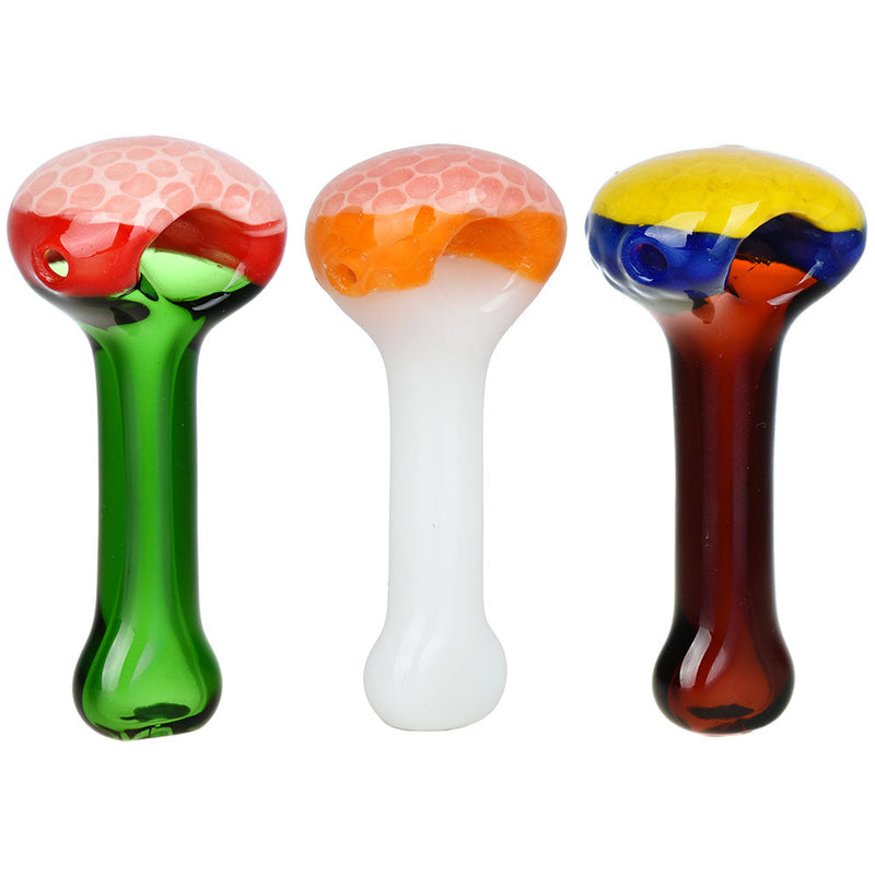 Synthesis Honeycomb Spoon Pipe - 4" / Colors Vary - Headshop.com