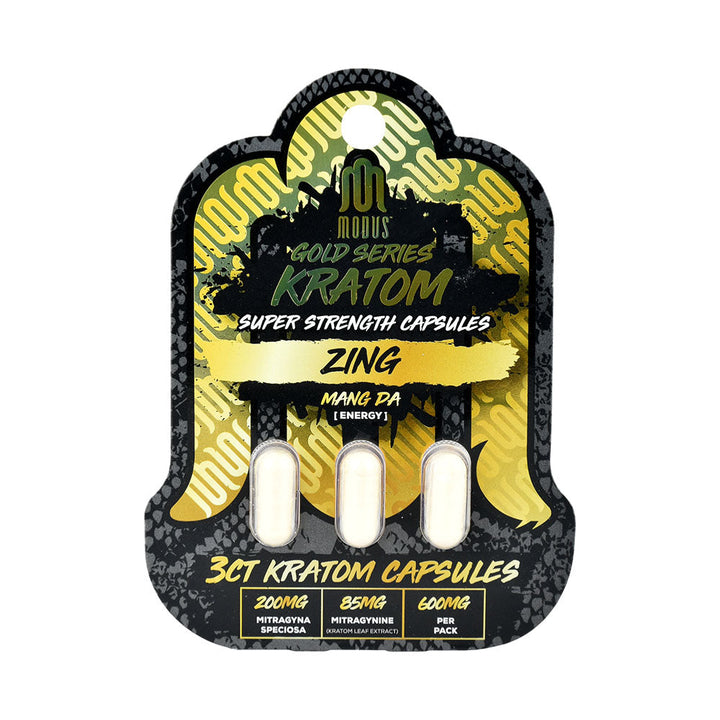 Modus Gold Series Kratom Capsules | 600mg | 3pk | 10pc - Headshop.com