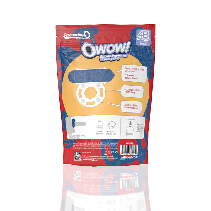 Screaming O 4B OWow Vibrating Cockring Blueberry - Headshop.com