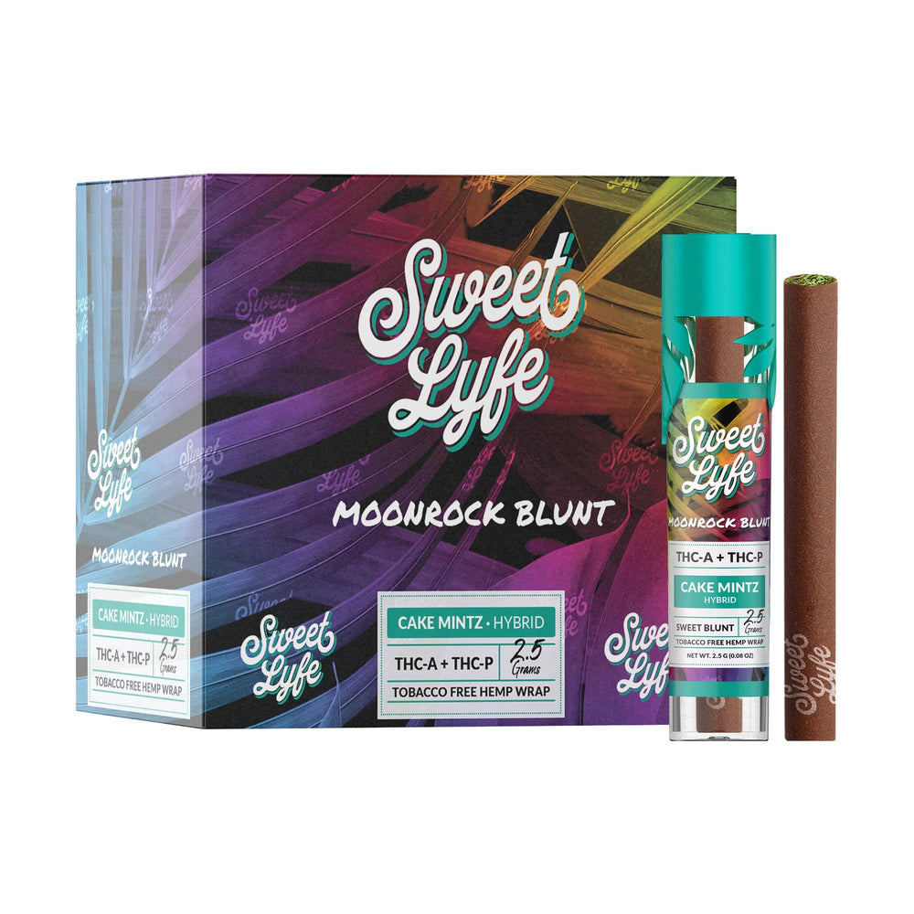 Sweet Lyfe Moonrock Blunt THCA+THCP - Cake Mintz - Hybrid - Headshop.com