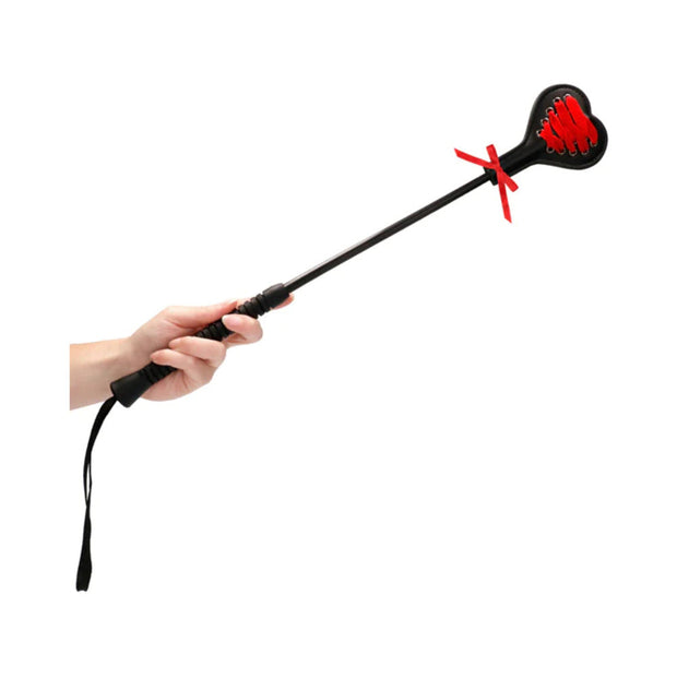 Ouch! Laced-Up Heart Crop Black/Red Large - Headshop.com