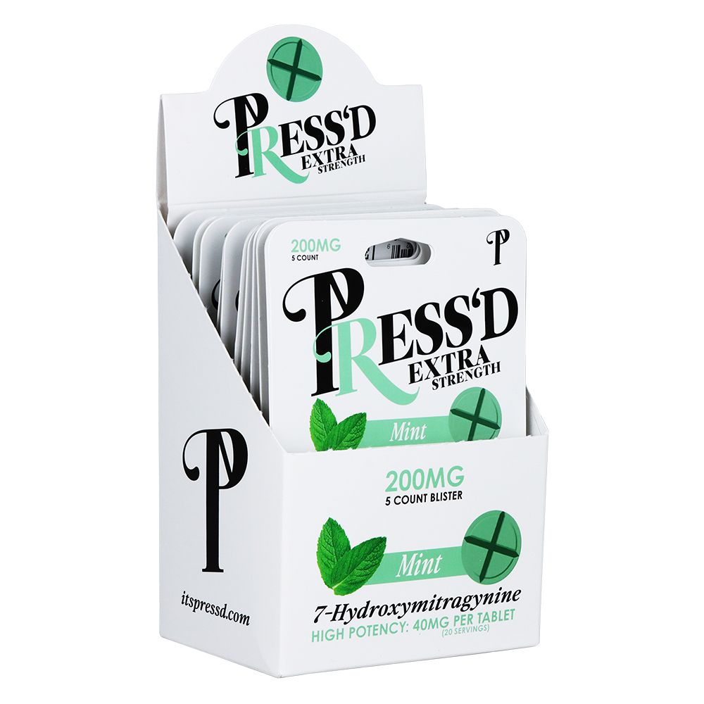 Press'd Extra Strength 7-Hydroxymitragynine Tablets | 200mg - Headshop.com