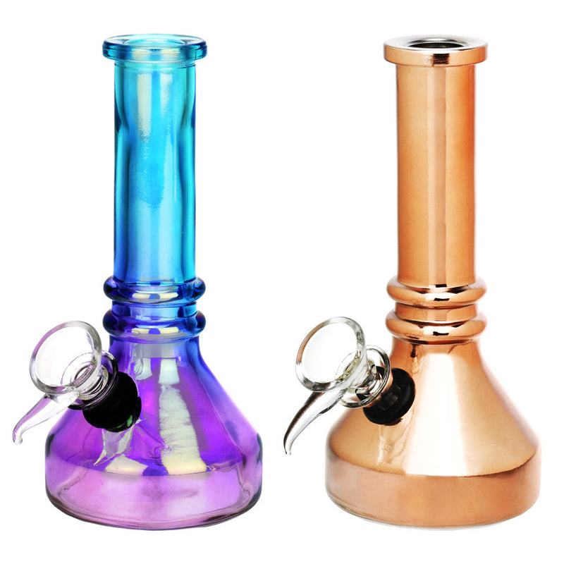 Metallic Sunset Beaker Water Pipe - 6.25"/Colors Vary - Headshop.com