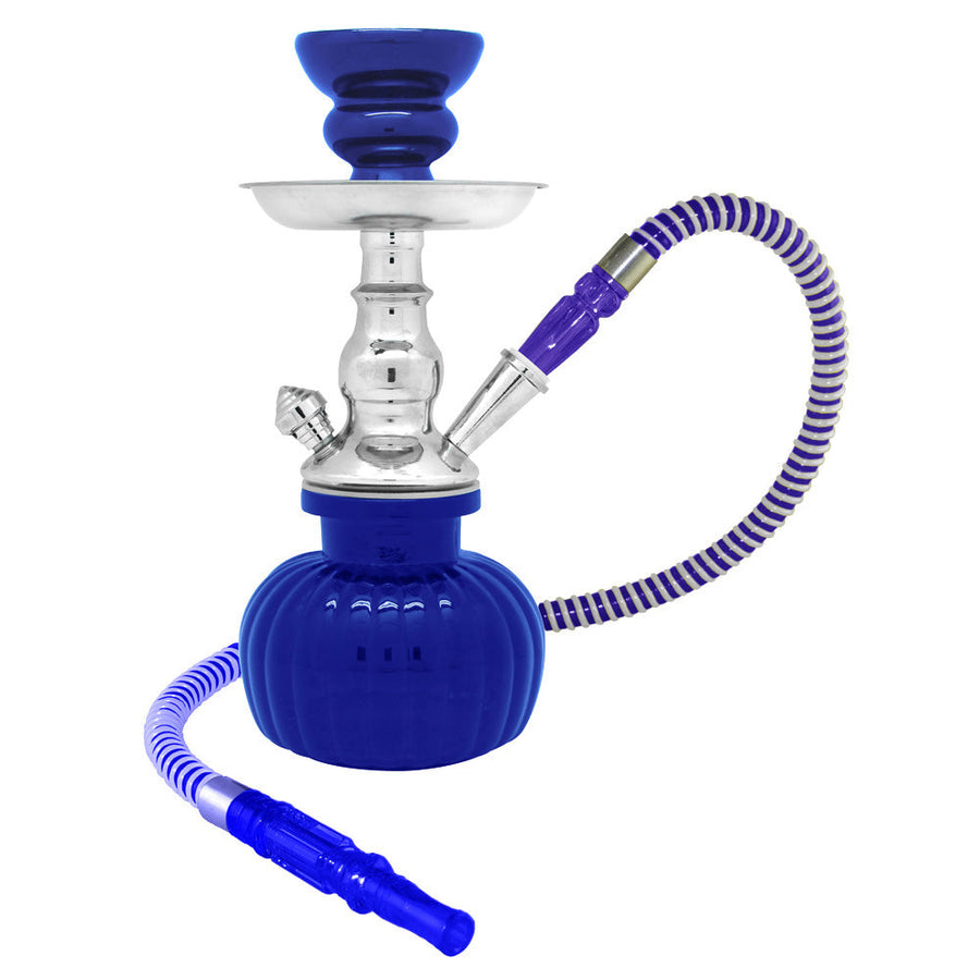 9" Petite 1-Hose Premium Hookah - Colors Vary - Headshop.com