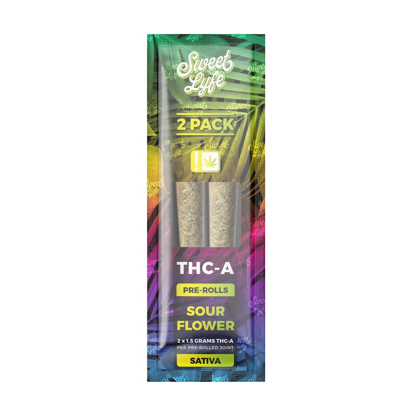 THC-A Joints - 2 Pack Sour Flower (Sativa)