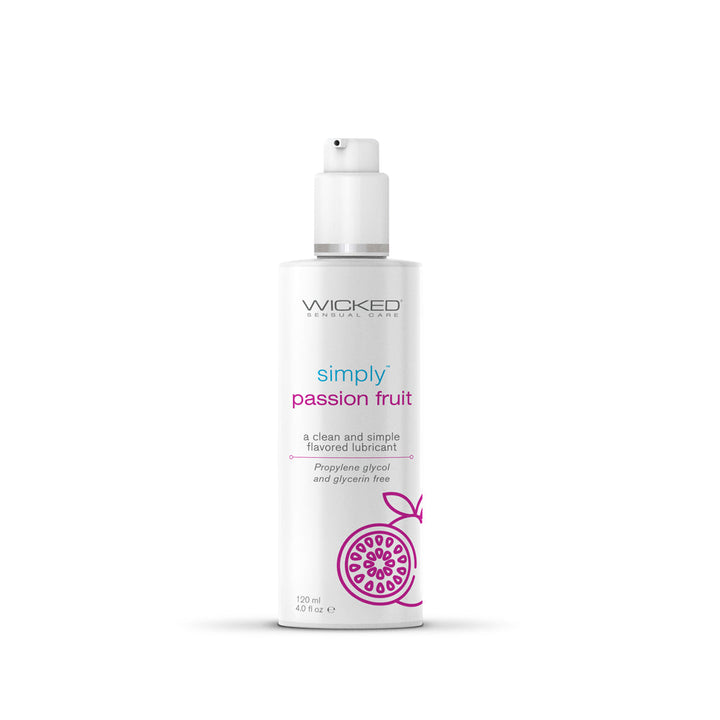 Simply Passion Fruit Flavored Water Based Lubricant 4 oz. - Headshop.com
