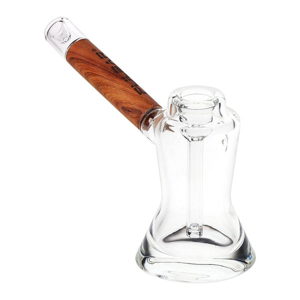 Pulsar Wood on Glass Bubbler - 6"