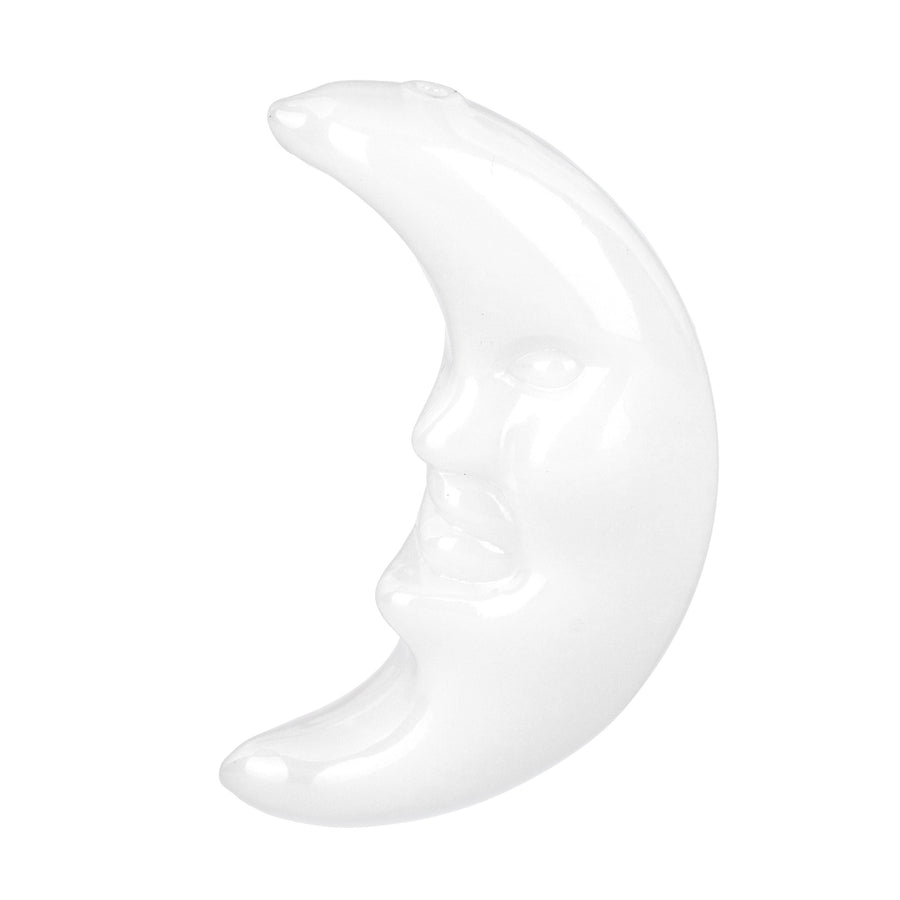 Crescent Moon Glass Hand Pipe - 4" - Headshop.com