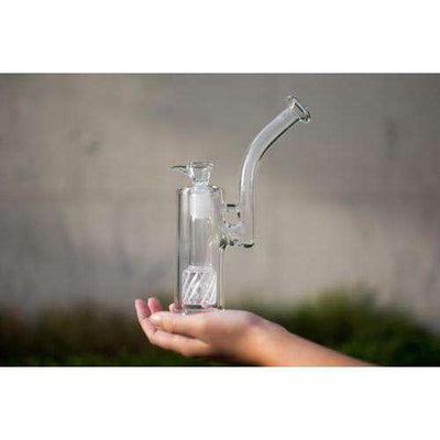 1Stop Glass Upright Weed Bubbler with Perc - Headshop.com