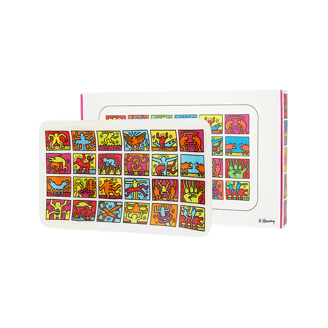 K. Haring Glass Rolling Tray - Headshop.com