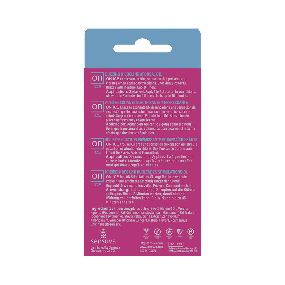 Sensuva ON Ice Arousal Oil 5 ml - Headshop.com