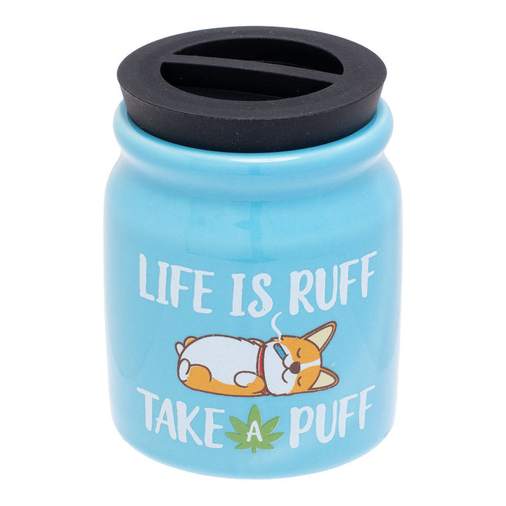 12PC DISPLAY - Fujima Cute'n'Punny Ceramic Stash Jar - 3fl oz / Assorted Designs - Headshop.com