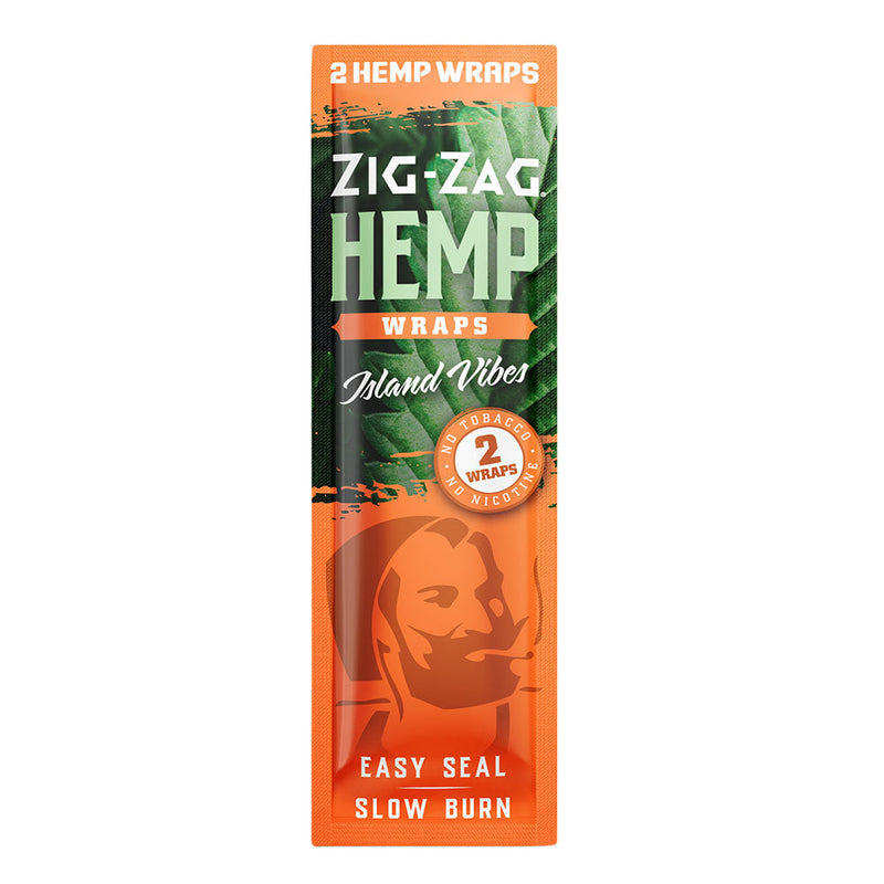 25PC DISPLAY - Zig Zag Hemp Wraps - 2pk - Headshop.com