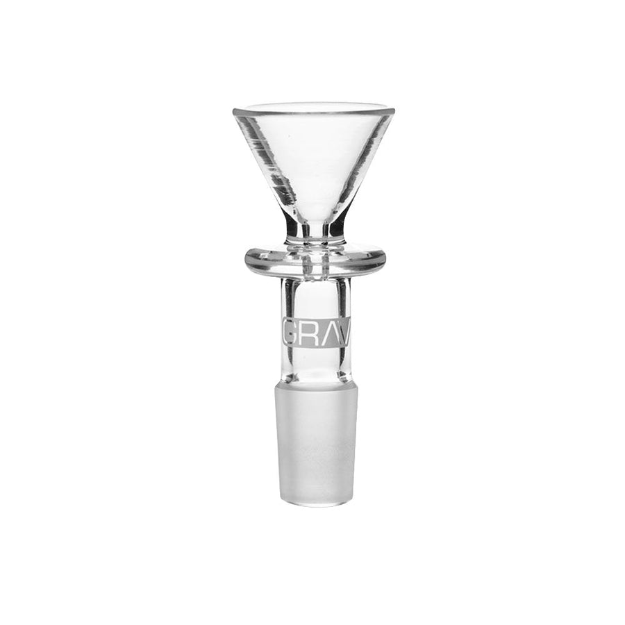 Grav Funnel Herb Slide Flower bowl - 14mm Male 5pk - Headshop.com