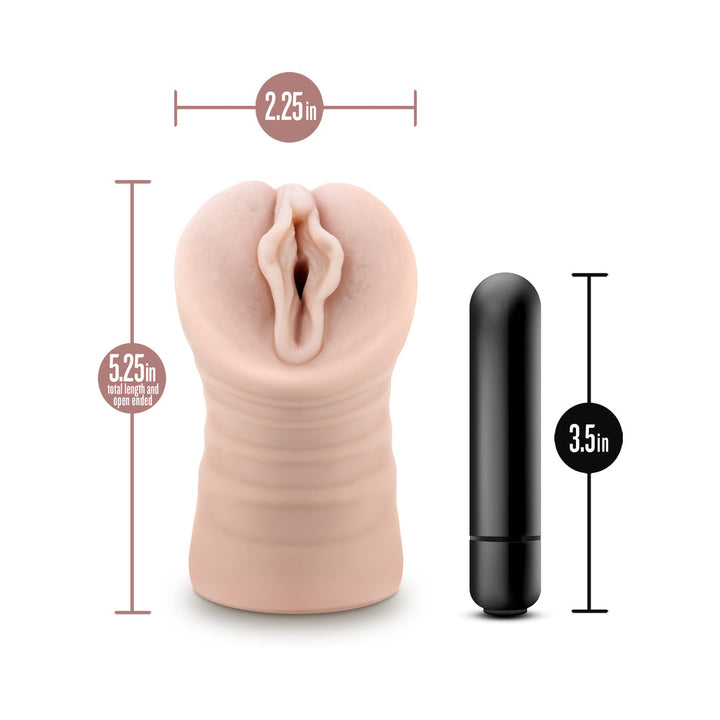 EnLust Destini Vibrating Stroker Beige - Headshop.com