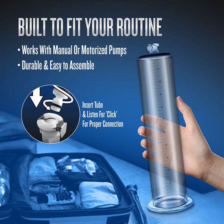 Performance - 12in x 2.5in Penis Pump Cylinder - Clear - Headshop.com