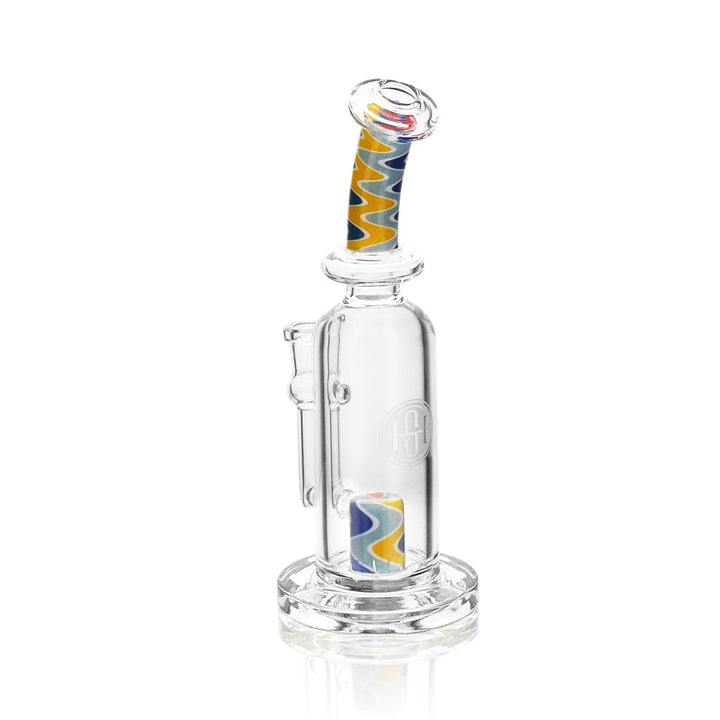 High Society | Centauri Premium Wig Wag Hybrid Pipe (White Rainbow) - Headshop.com