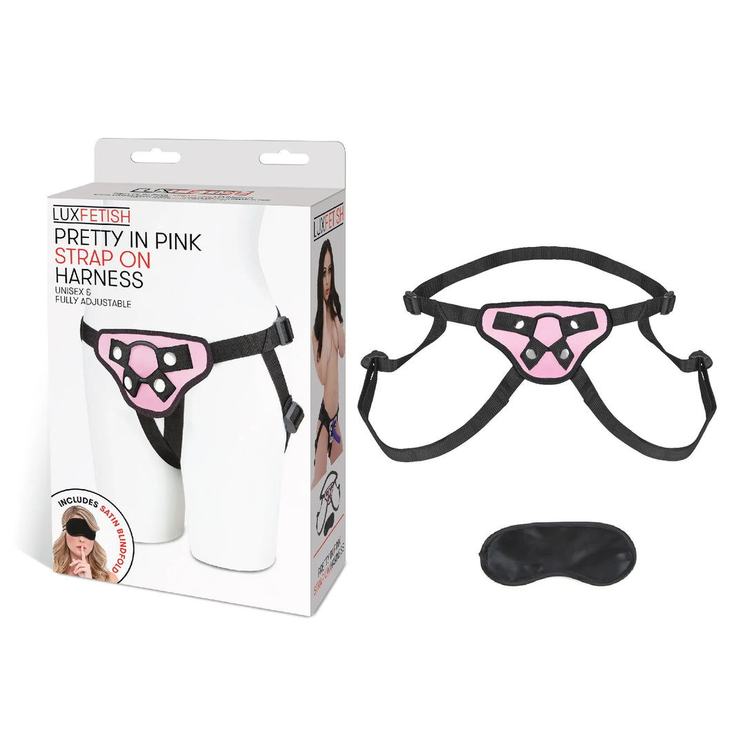 Lux Fetish Pretty in Pink Strap-On Harness - Headshop.com