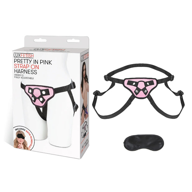 Lux Fetish Pretty in Pink Strap-On Harness - Headshop.com