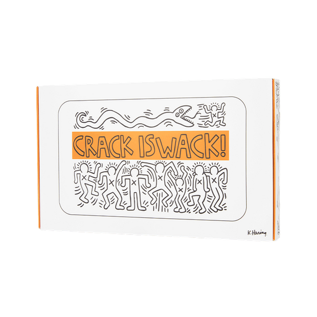 K. Haring Glass Rolling Tray - Headshop.com